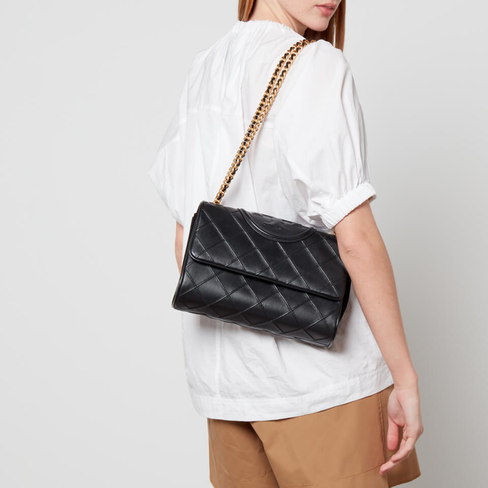 Tory Burch Fleming Soft Leather Chain Wallet