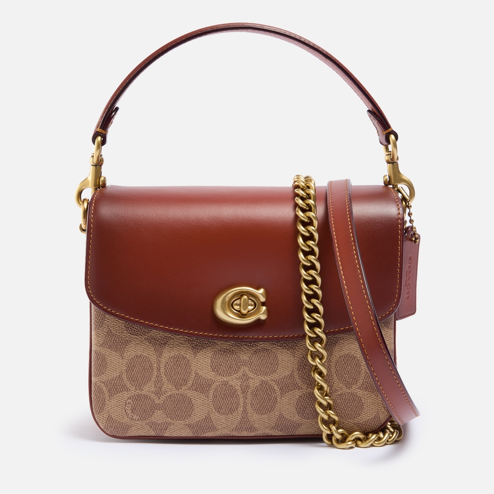 Coach Cassie 19 Signature Canvas and Leather Cross Body Bag