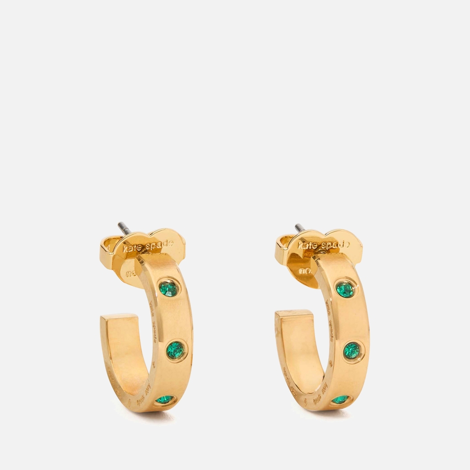 Kate Spade New York Set In Stone Gold-Tone Huggies