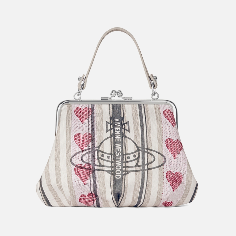 Vivienne Westwood Granny Linen-Blend Frame Purse