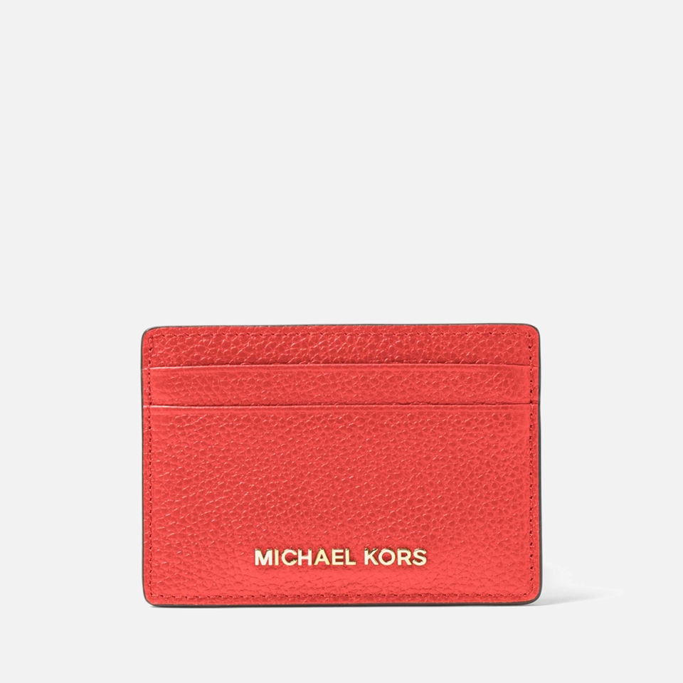 MICHAEL Michael Kors Jet Set Pebble-Grain Leather Cardholder