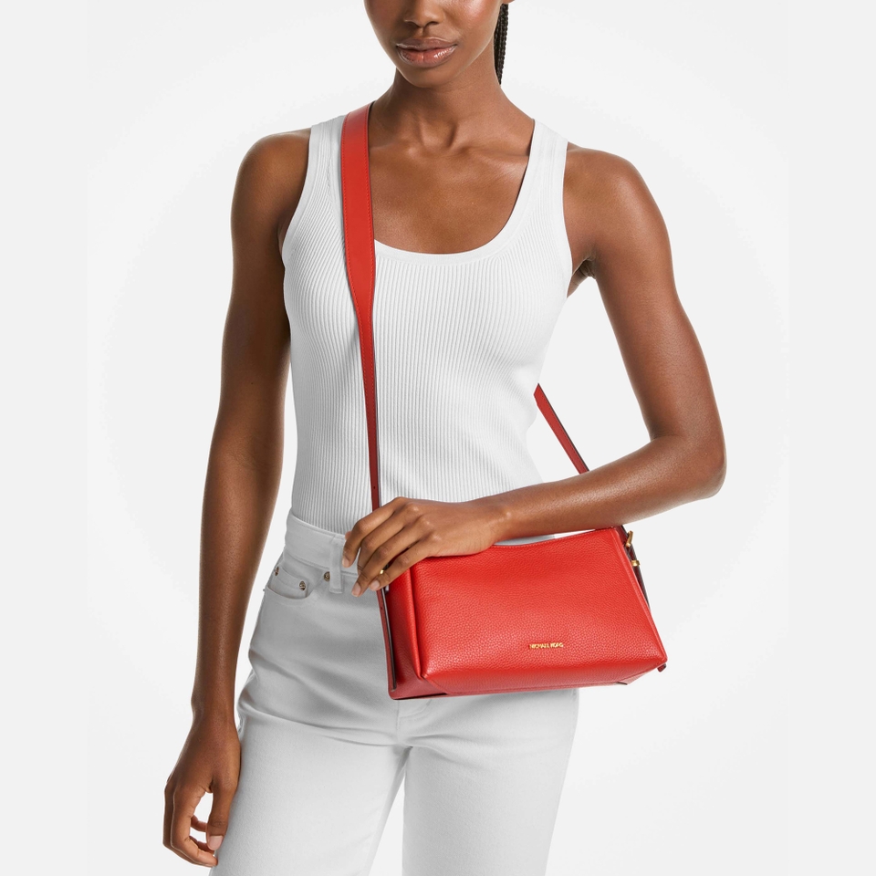 MICHAEL Michael Kors Moore Leather Pouchette Bag