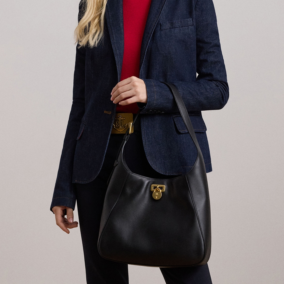 Lauren Ralph Lauren Tanner Leather Shoulder Bag