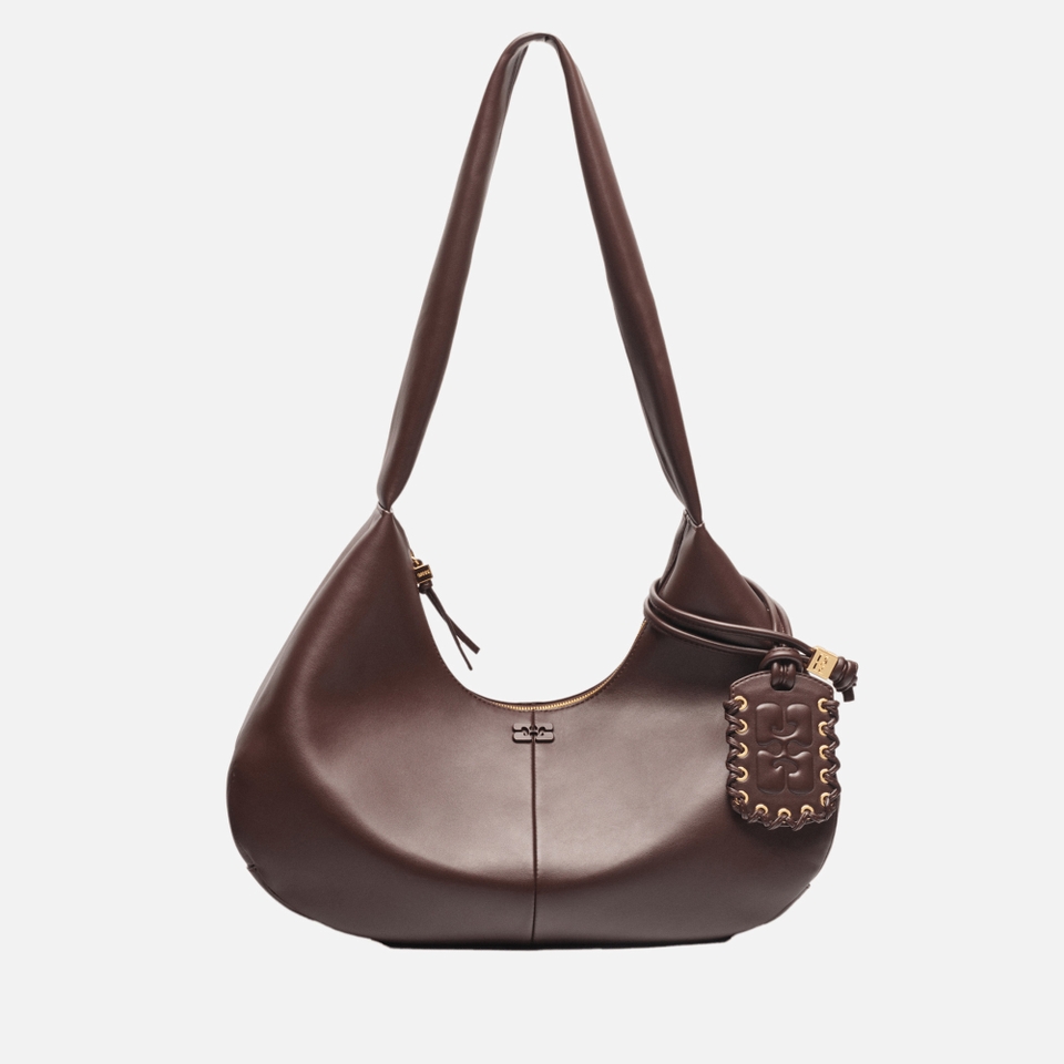 Ganni Medium Hobo Faux Leather-Blend Bou Bag