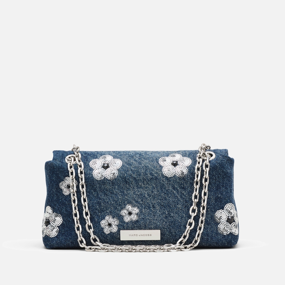 Marc Jacobs The Sequin Daisy Dual Denim Wallet