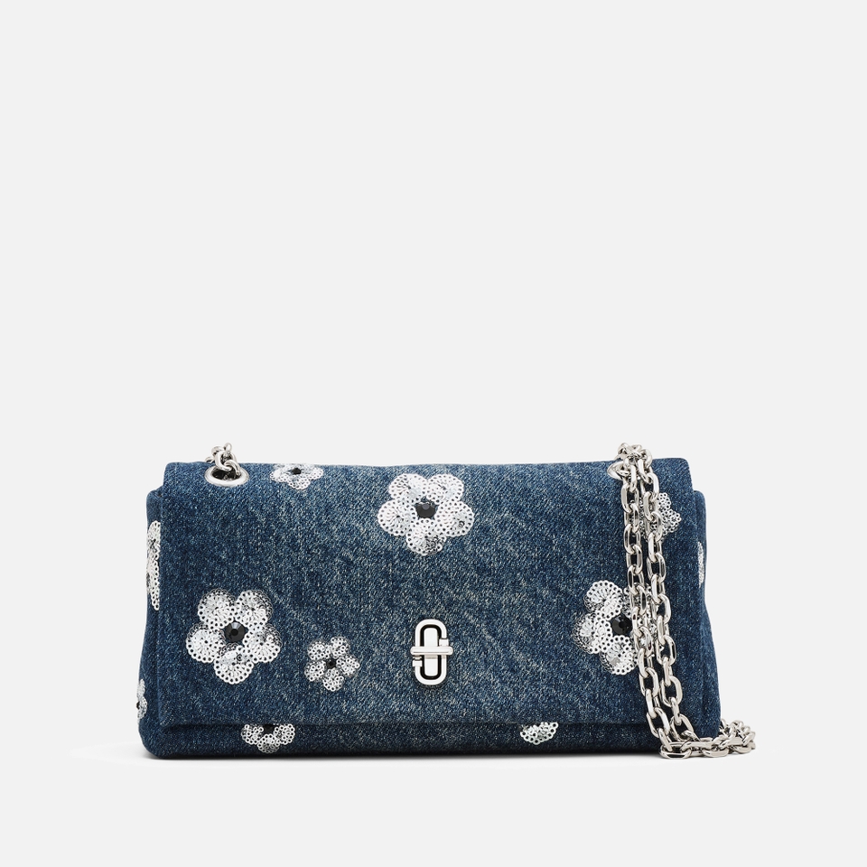 Marc Jacobs The Sequin Daisy Dual Denim Wallet