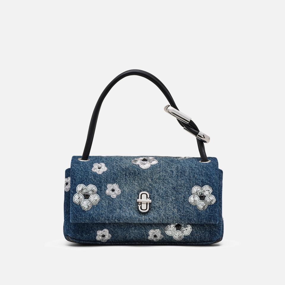 Marc Jacobs The Sequin Daisy Mini Dual Denim Bag